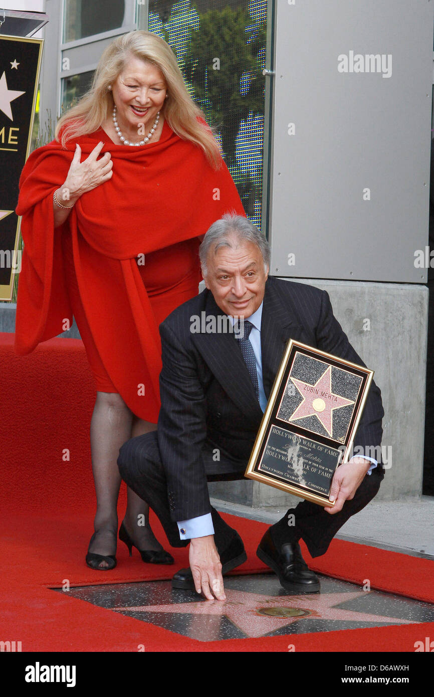 Nancy Kovack and Zubin Mehta Maestro Zubin Mehta receives a star on the Hollywood Walk of Fame