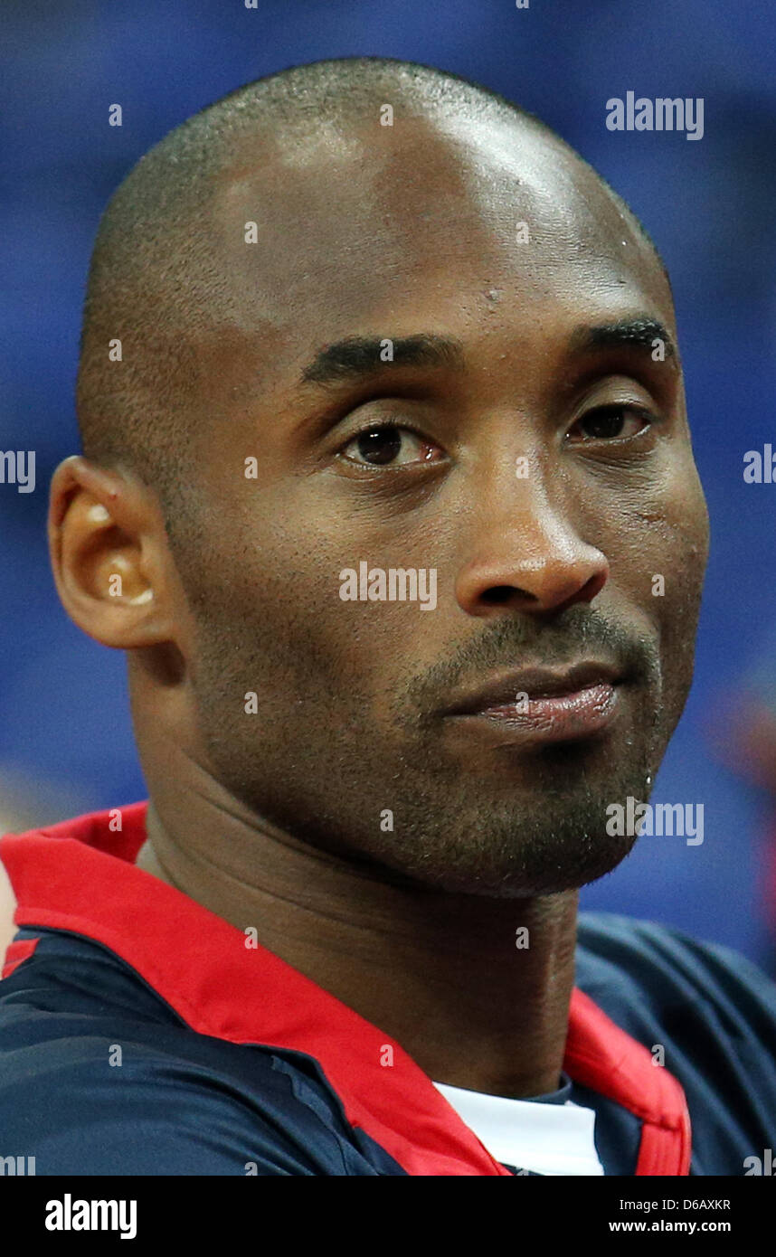 Kobe Bryant of USA in reacts after winning against the team of ...