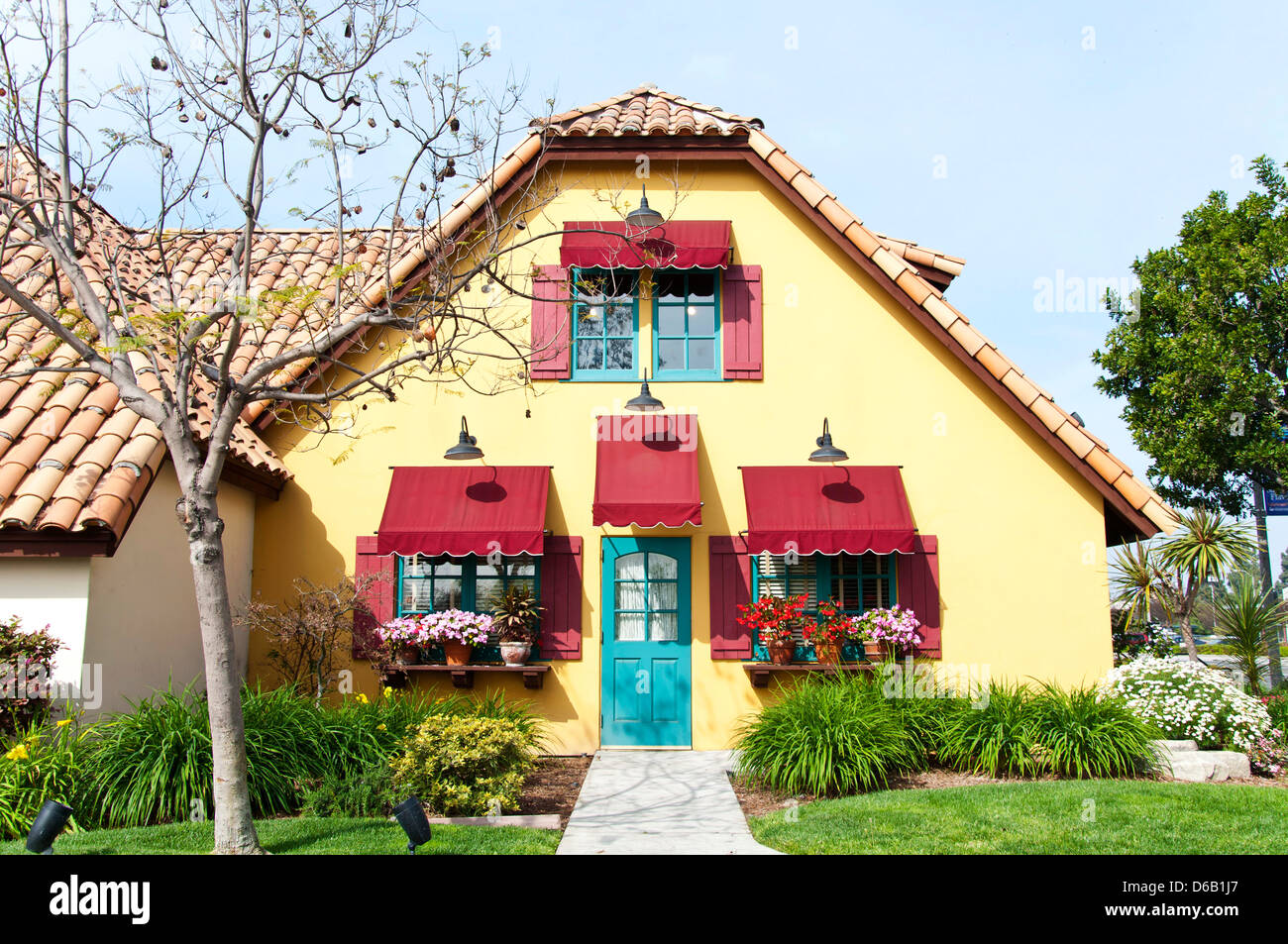 Cute village  Style house Stock Photo