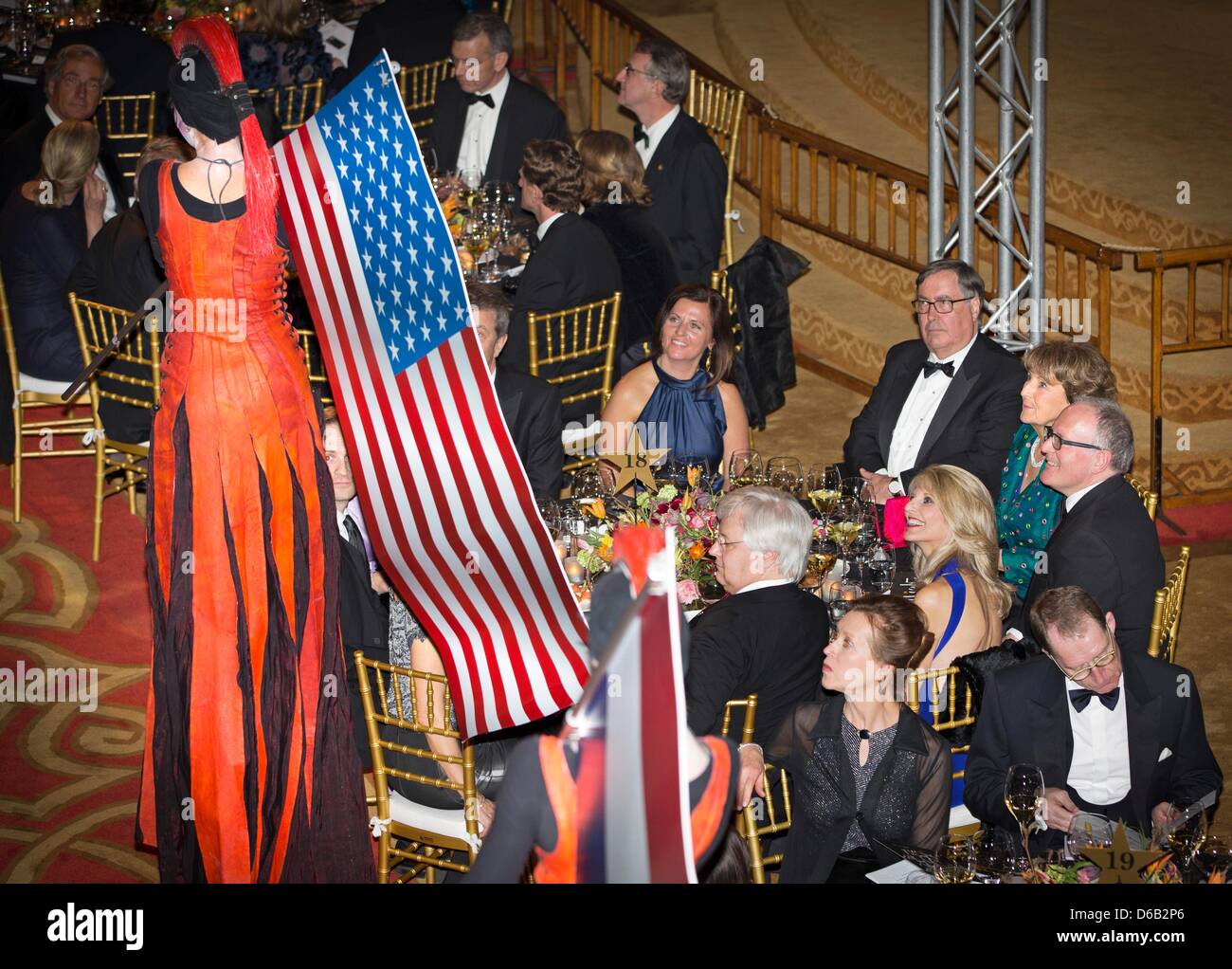 Princess Margriet of The Netherlands (R) attends the gala diner 'Night