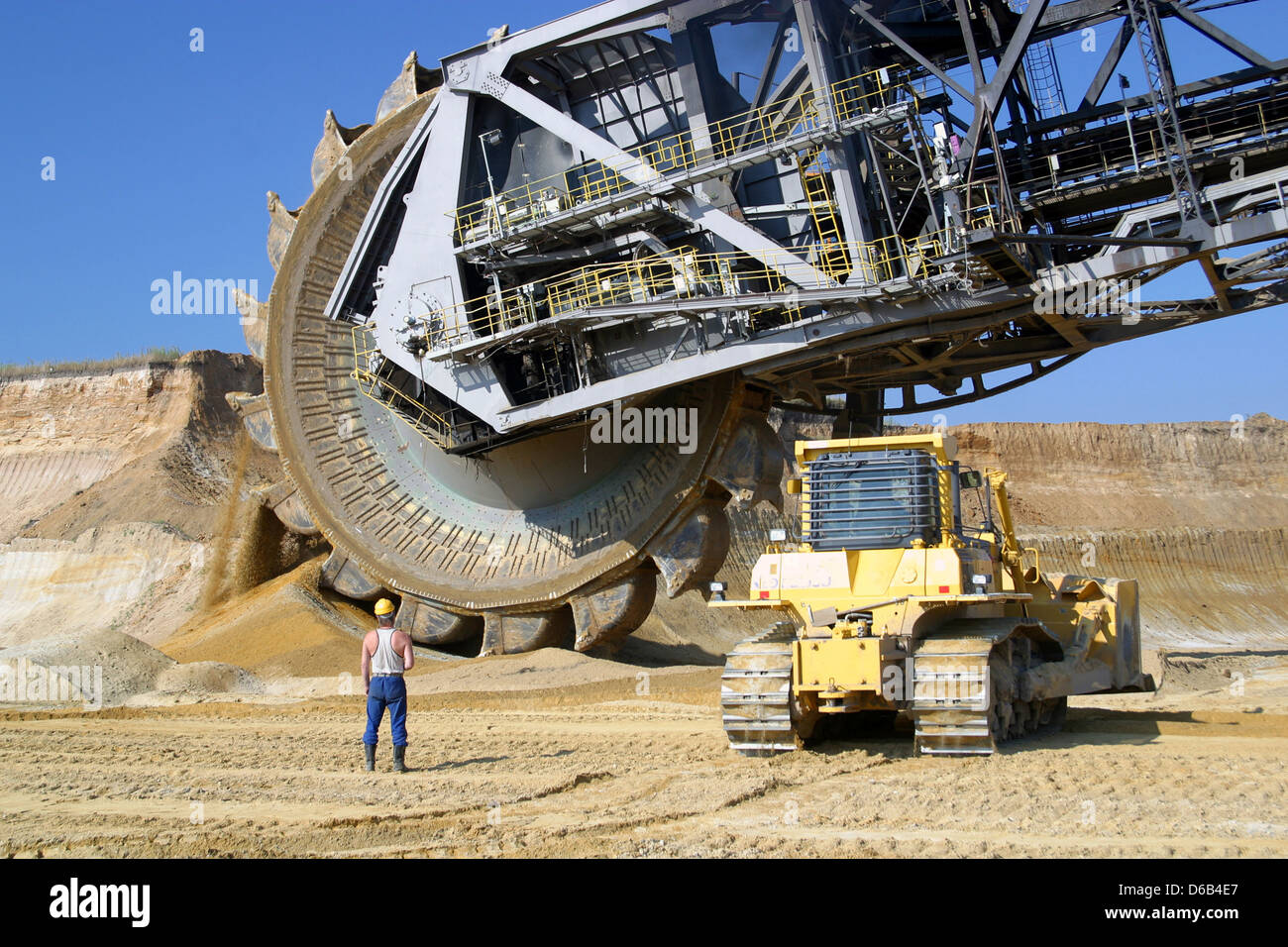 opencast,bucket excavator,mining,bucket wheel excavator Stock Photo Alamy