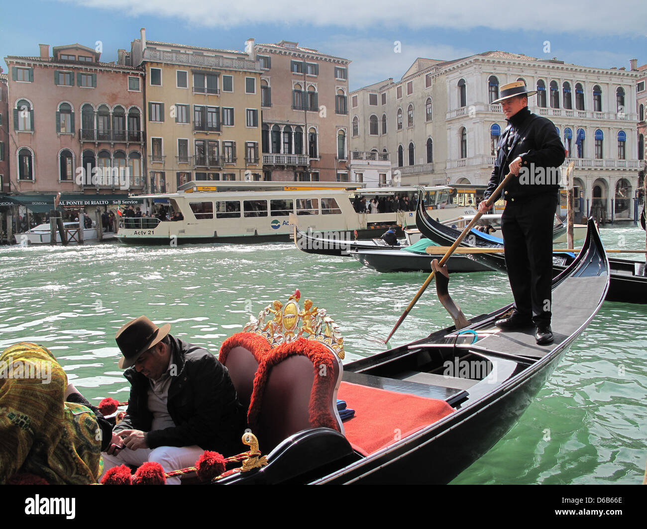 Ride on a gondola in venice hi-res stock photography and images - Alamy