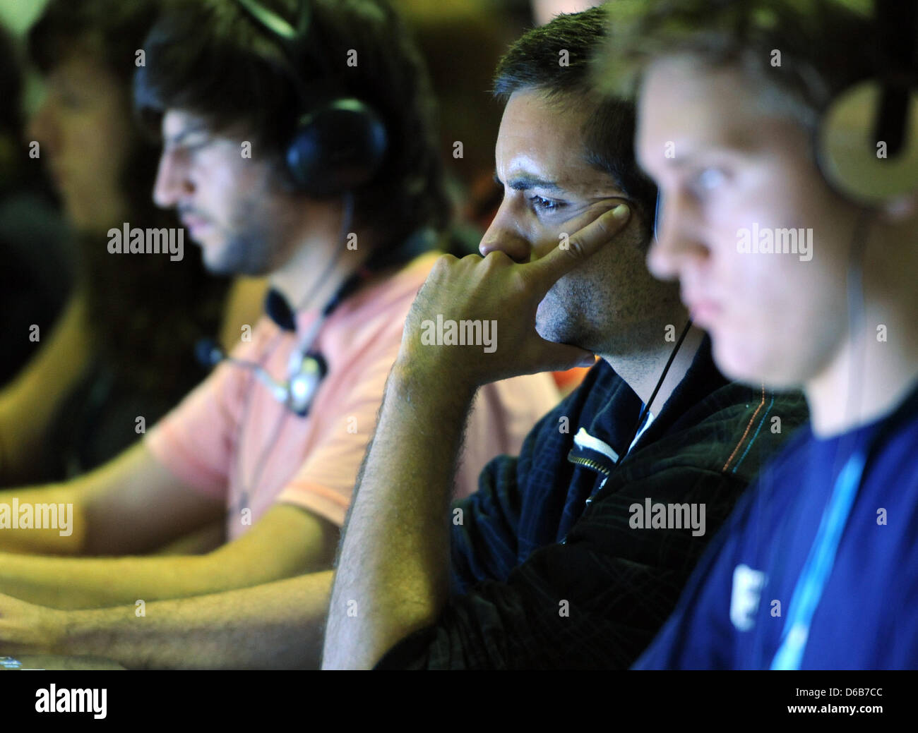 Visitors of the Campus Party Europe, a meeting of young bloggers and ...