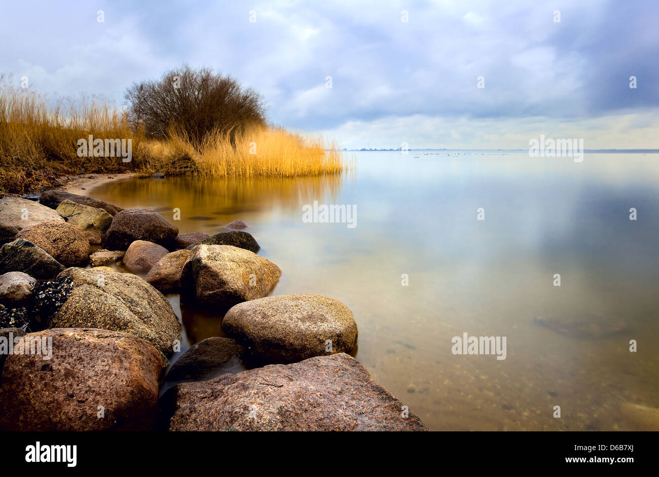 sea with long exposure Stock Photo