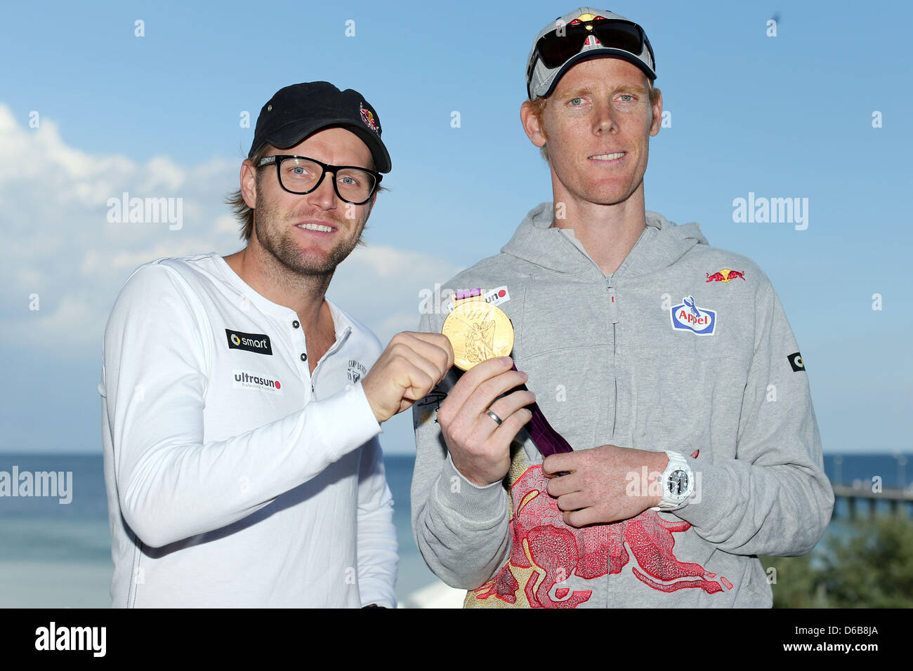 Winners of the men's beachvolleyball event of the Olympic games in