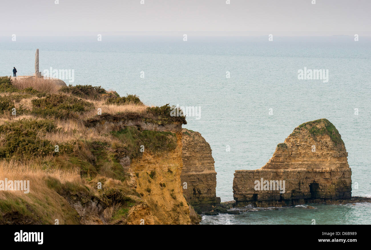 War memorial of Pointe du Hoc (Le Hoc Point) site of D Day landings (6