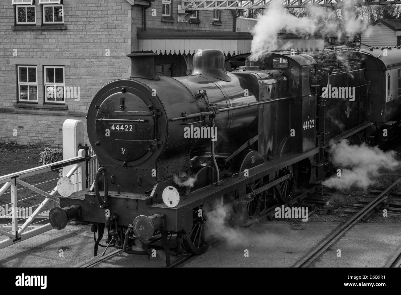 Br class 4f locomotive 44422 Black and White Stock Photos & Images - Alamy