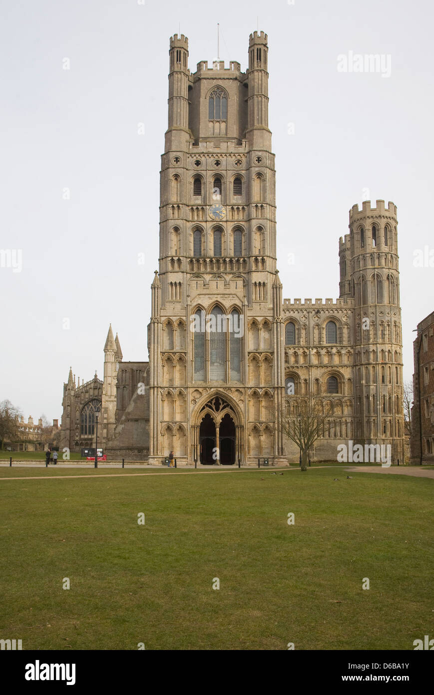 The West tower of Ely cathedral, Cambridgeshire, England Stock Photo ...
