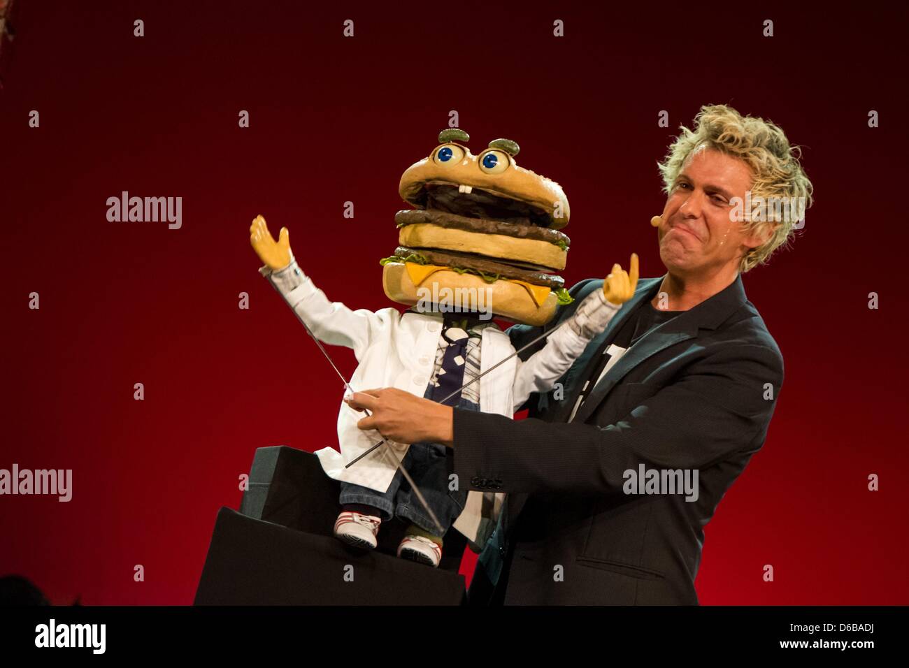 Ventriloquist Sascha Grammel performs his show "Hetz mich nicht" (Don't