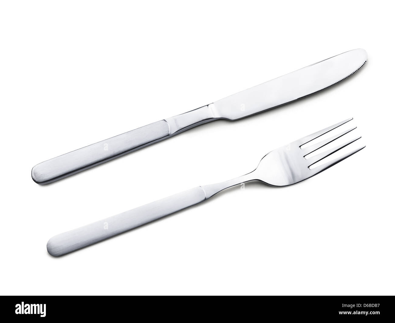 fork and knife Stock Photo