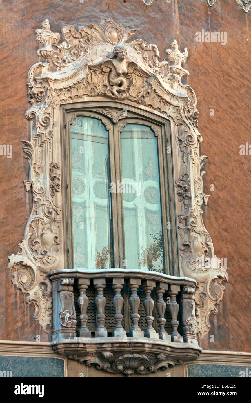 Valencia City, Spain. The Palacio del Marques de Dos Aguas (The National Ceramics Museum Ganzalez Marti) Stock Photo