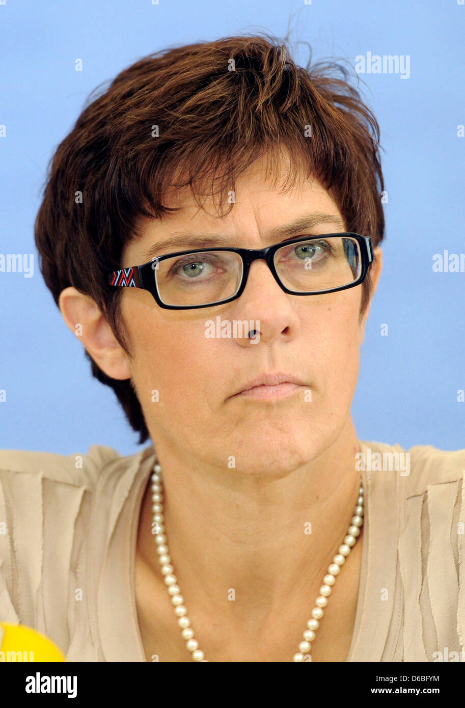 Premier of Saarland Annegret Kramp-Karrenbauer (CDU) is pictured at the ...