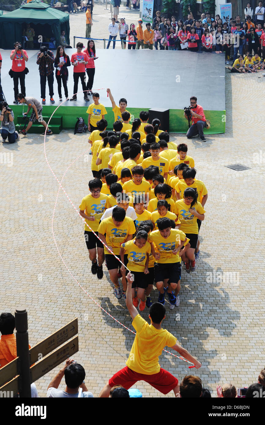 48 athletes attempted to make a Guinness World Records in 360 Jump Rope Spectacular activity in