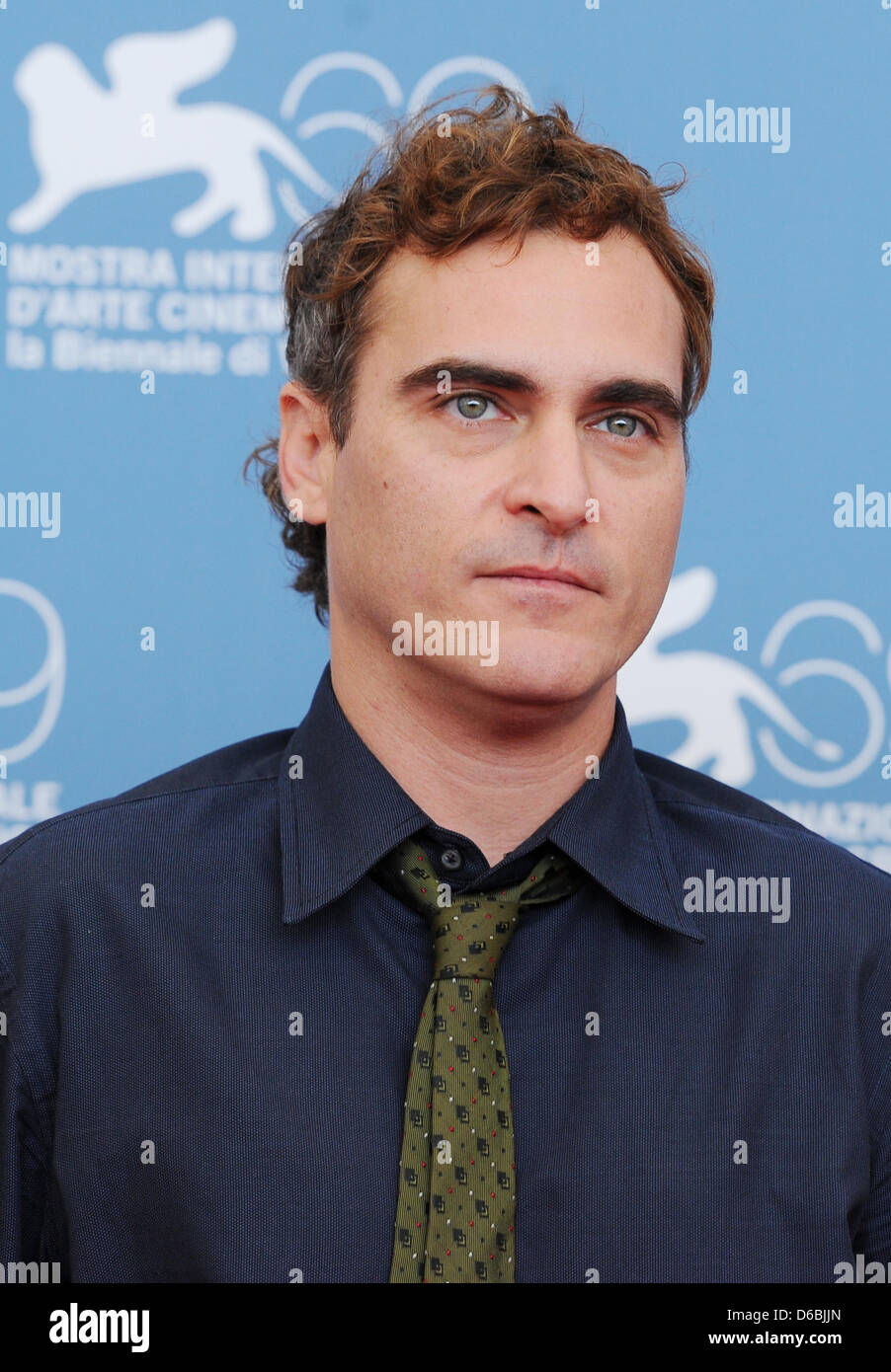 US actor Joaquin Phoenix poses during a photocall of the movie 'The Master' during the 69th Venice International Film Festival in Venice, Italy, 01 September 2012. The movie is presented in the official competition 'Venezia 69' of the festival, which runs from 29 August to 08 September. Photo: Jens Kalaene dpa Stock Photo