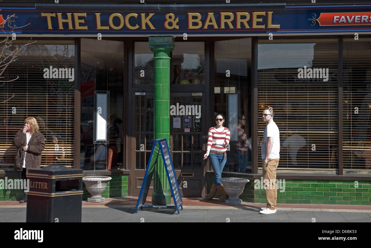 The Lock and Barrel the only pub in Frinton on Sea, Essex, England