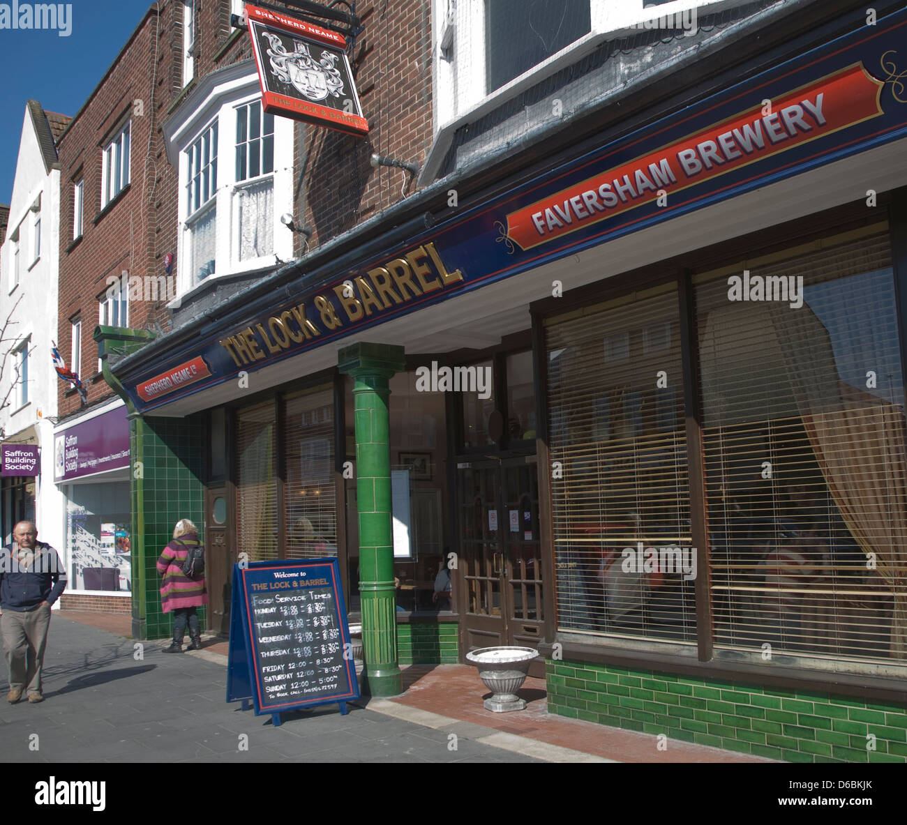 The lock barrel the only pub in frinton on sea hires stock photography
