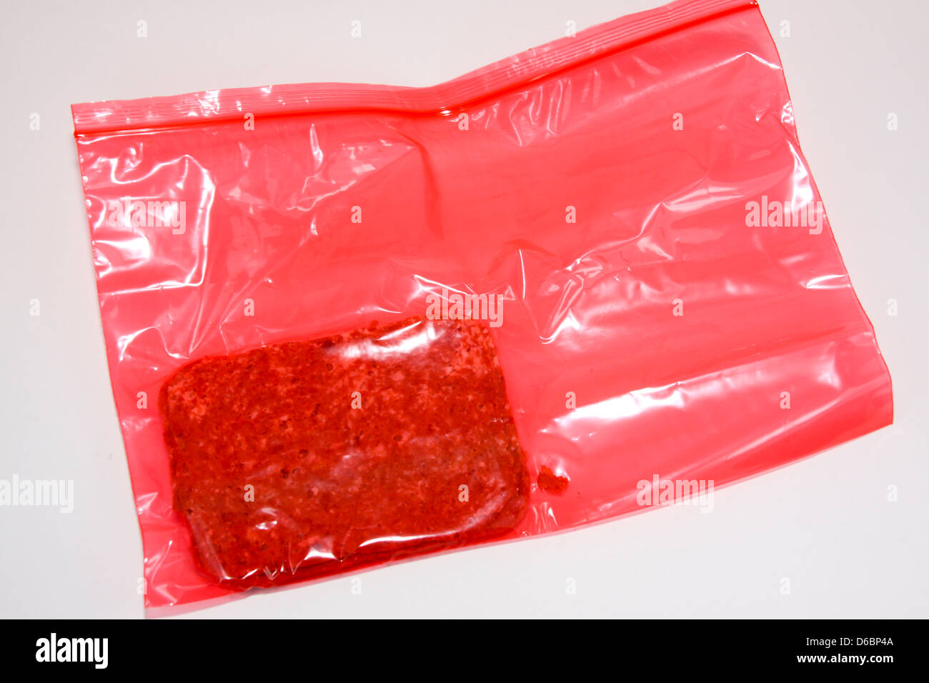 Corned beef in plastic airtight storage bag Stock Photo Alamy