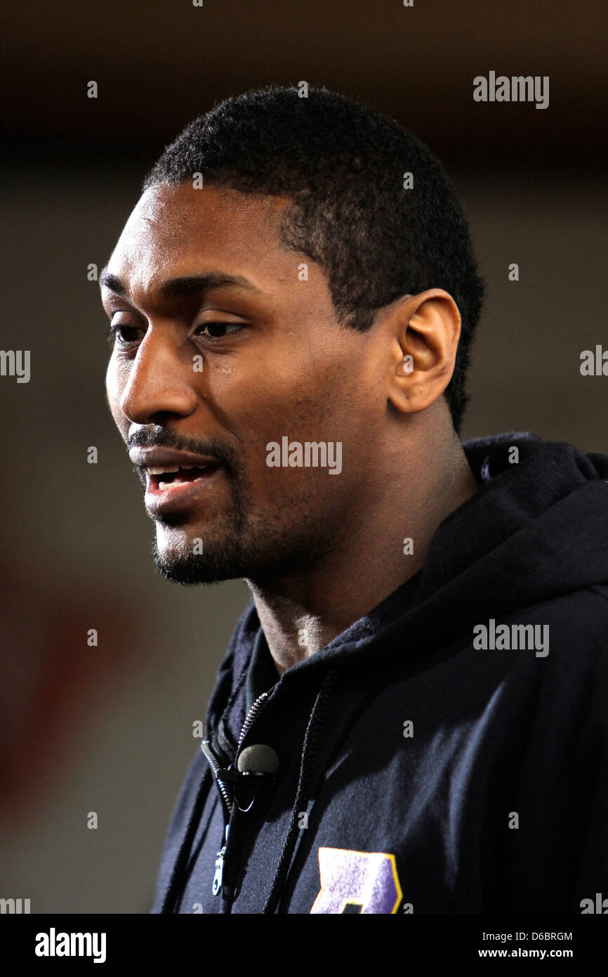 Ron artest los angeles lakers basketball player hi-res stock ...