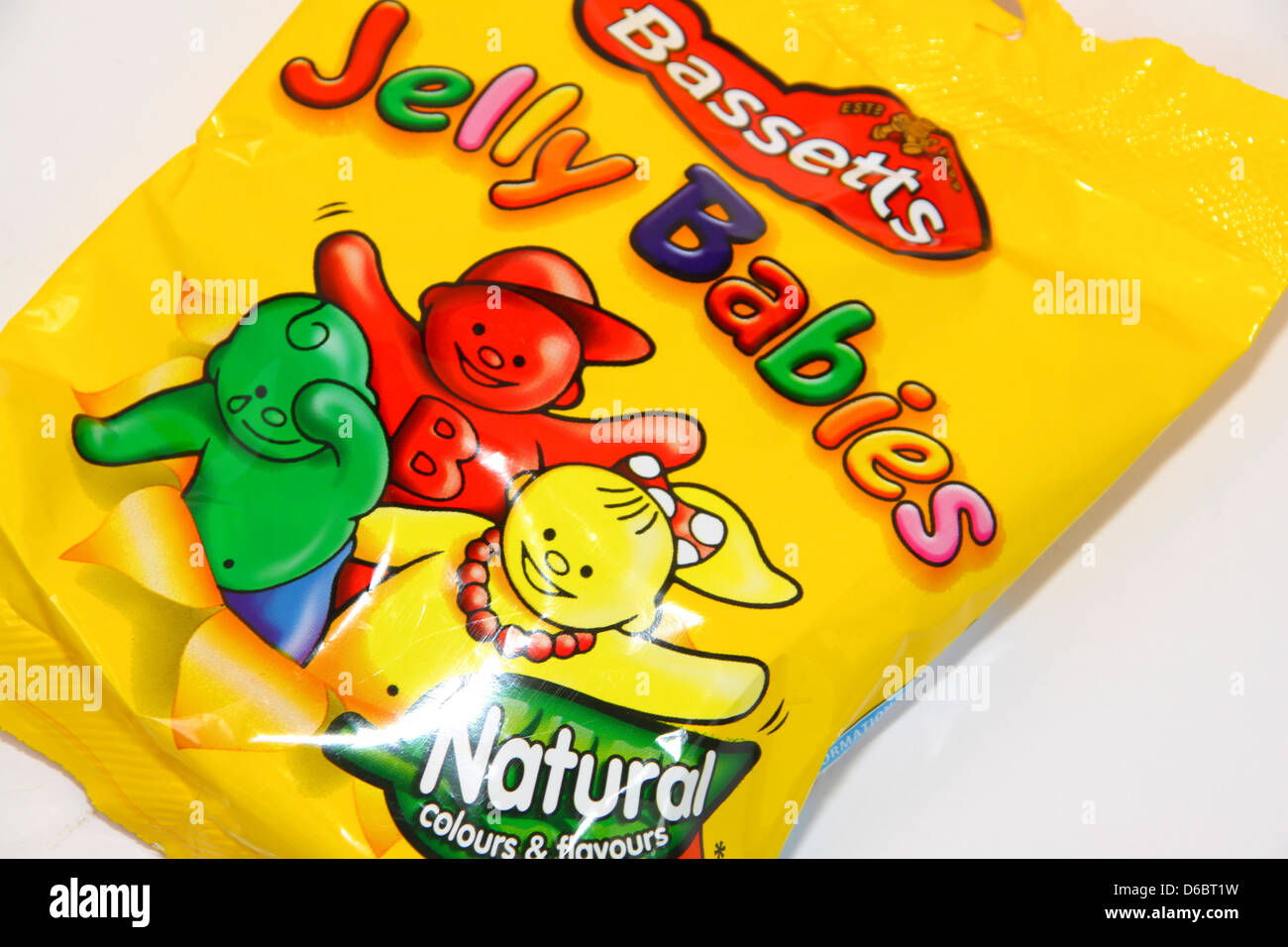 190g packet of Bassetts Jelly Babies sweets Stock Photo - Alamy