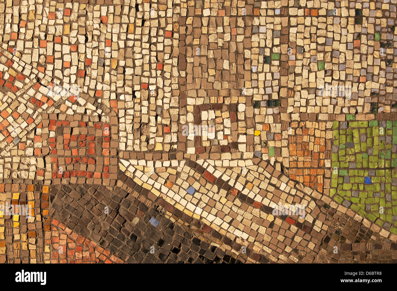Texture - antique mosaic background Stock Photo