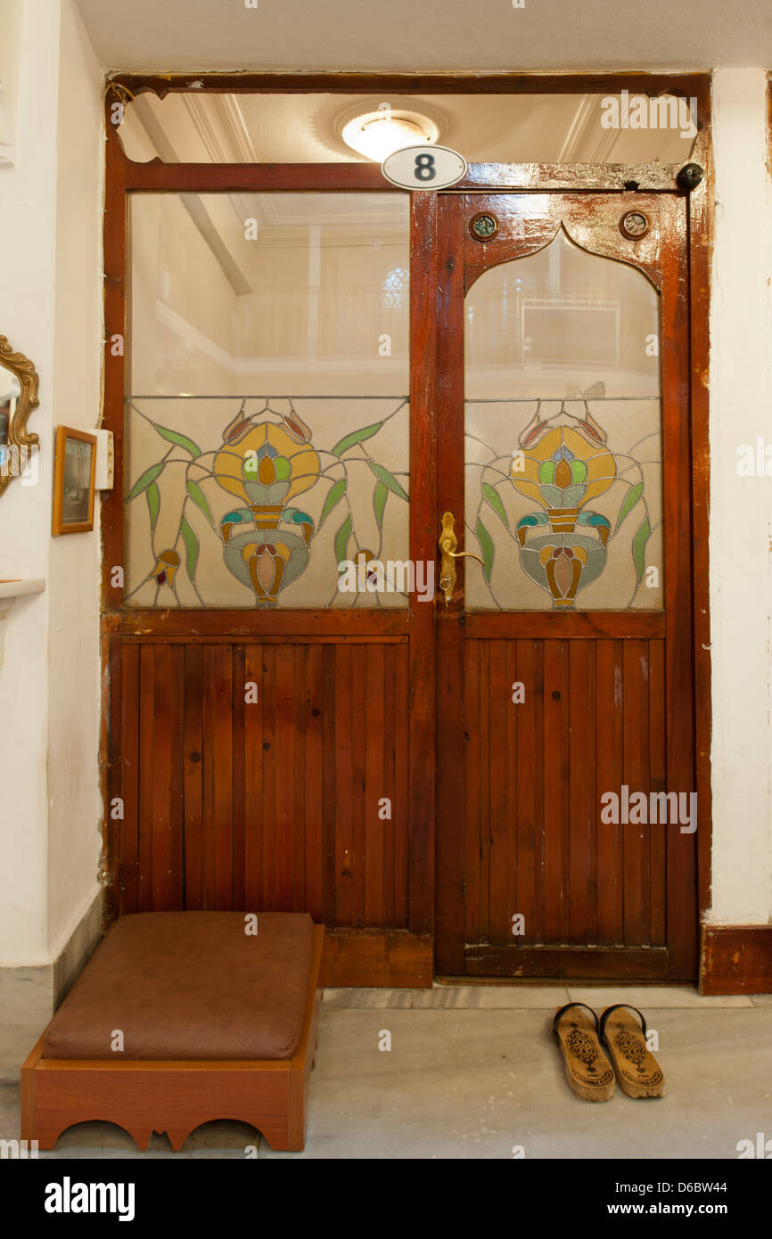 Türkei, Istanbul, Sultanahmet, Cagaloglu-Hamami, Kabine zum Ausruhen nach dem Hamambesuch. Stock Photo
