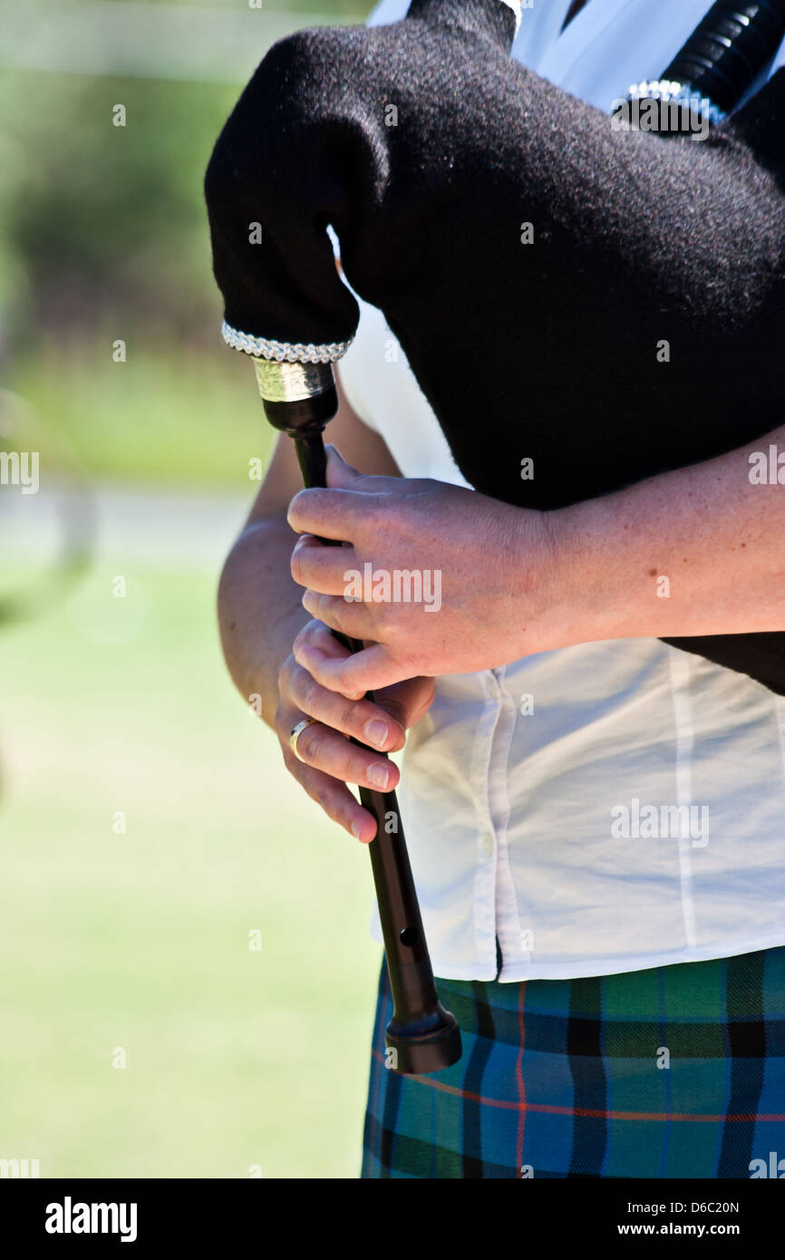 Scottish bagpipe Stock Photo