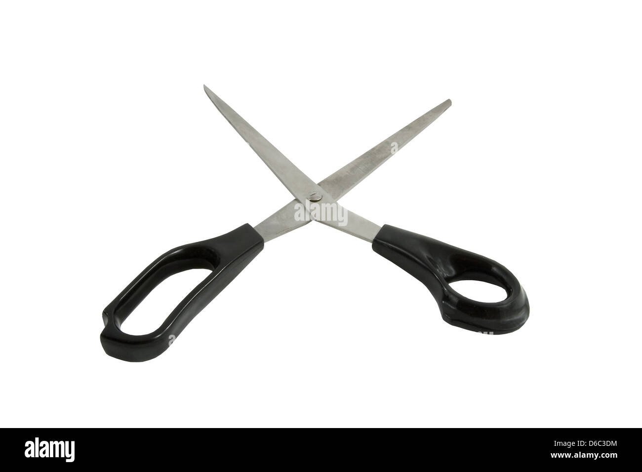 scissors for  paper over white background Stock Photo