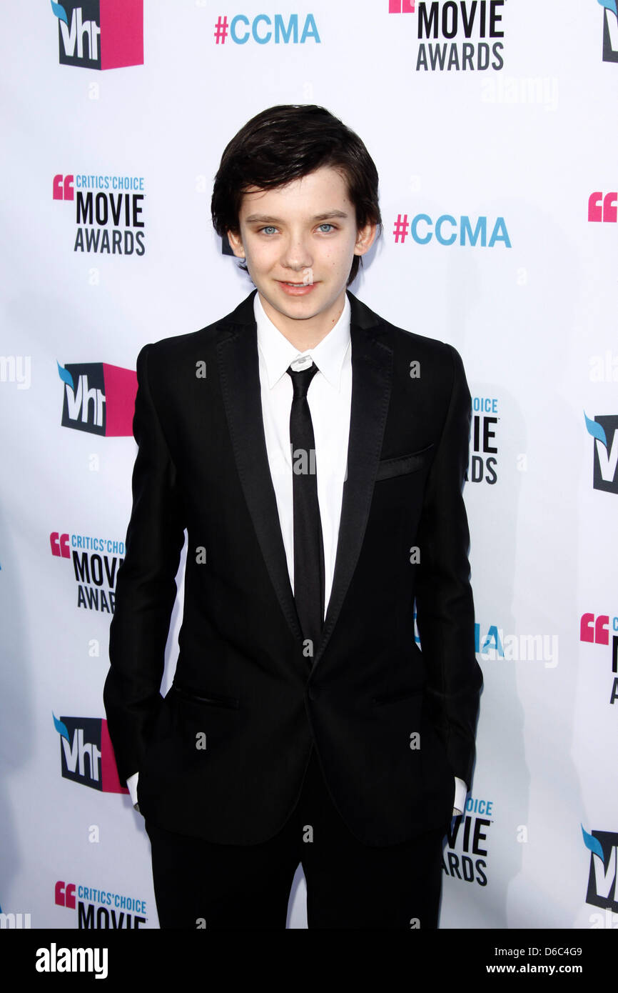 Actor Asa Butterfield arrives at the 17th Annual Critics' Choice Movie ...