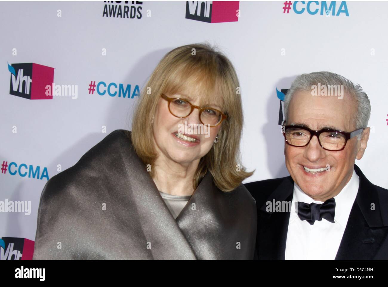 Director Martin Scorsese and his wife, producer Helen Morris arrive at the 17th Annual Critics' Choice Movie Awards at Hollywood Palladium in Los Angeles, USA, on 12 January 2012. Photo: Hubert Boesl Stock Photo