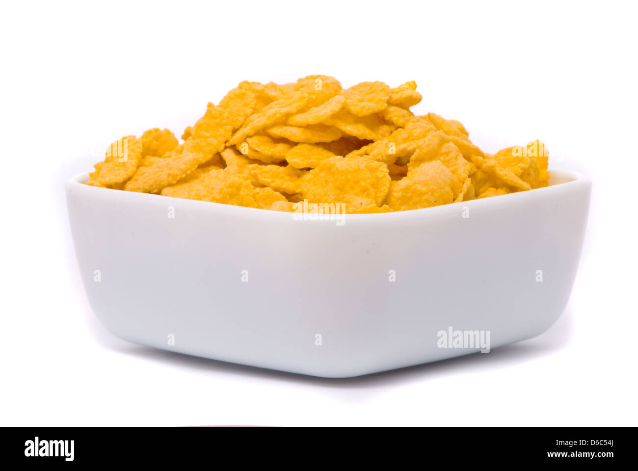 Corn flakes. Macro studio white background Stock Photo Alamy