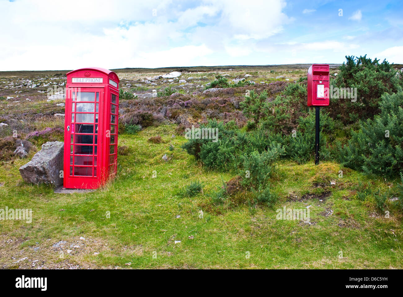 Two red boxes Stock Photo