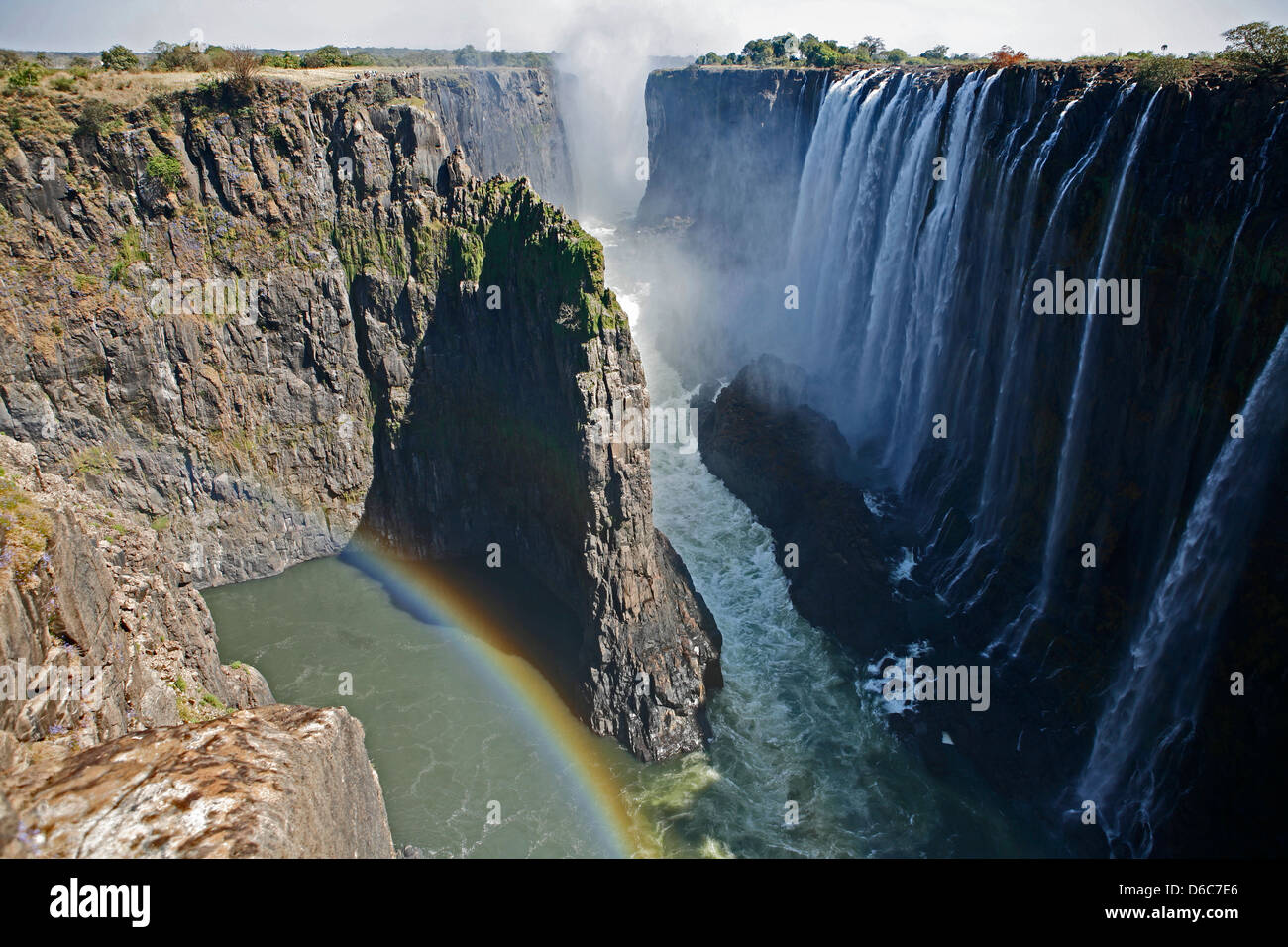 Victoria falls, Livingstone, Southern Zambia, Africa Stock Photo