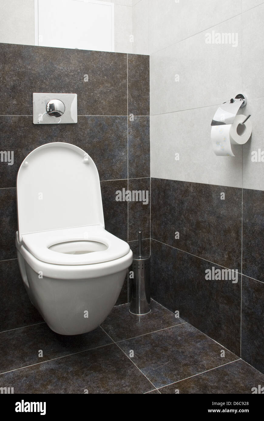 Toilet in home Stock Photo