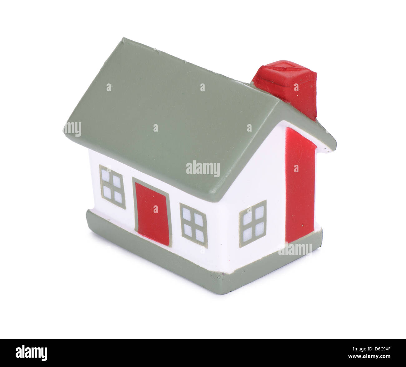 Model house isolated on white background Stock Photo - Alamy