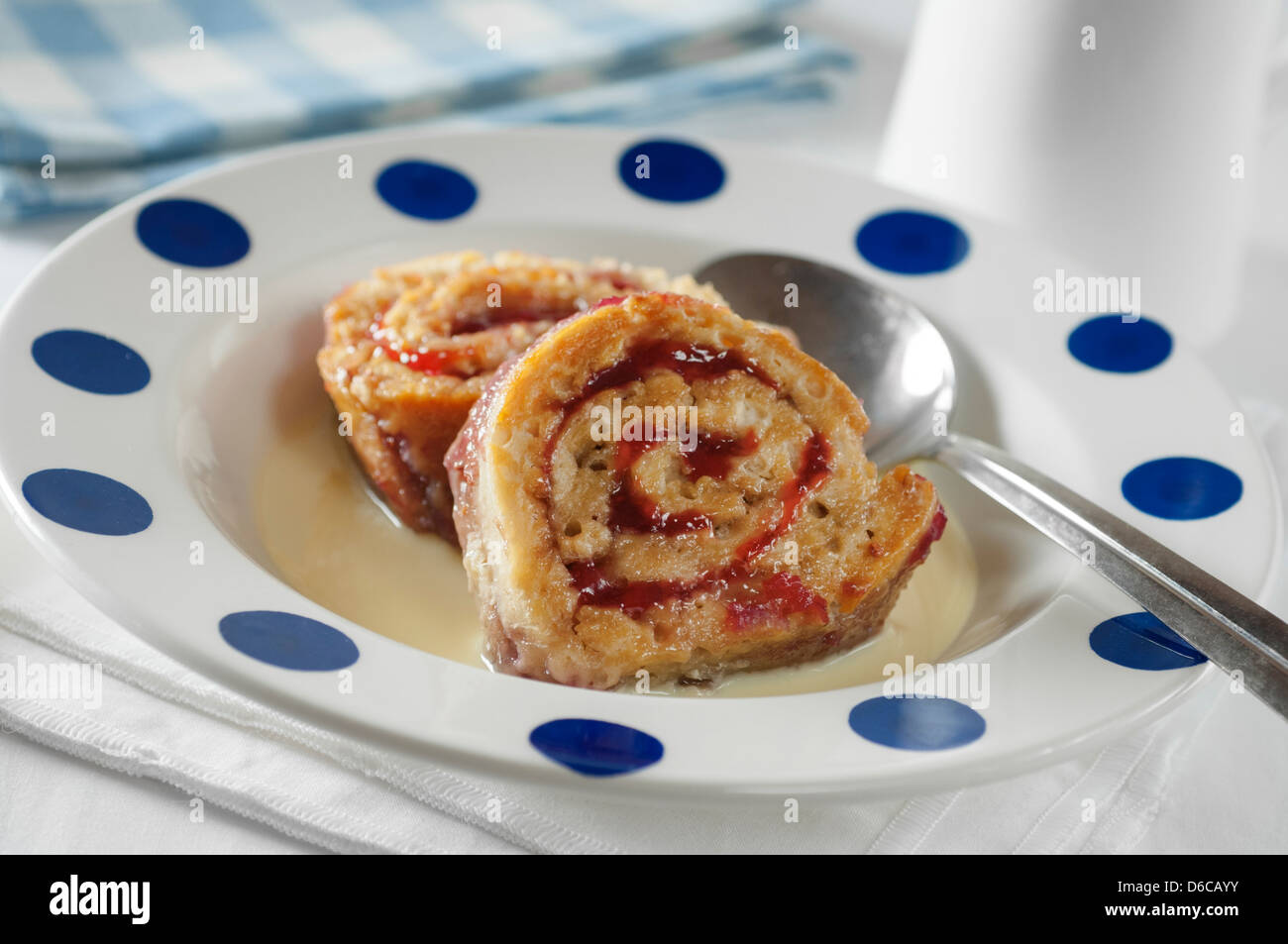 Roly Poly Pudding Blackberry Roly Poly Pudding + Cheat's Custard | The