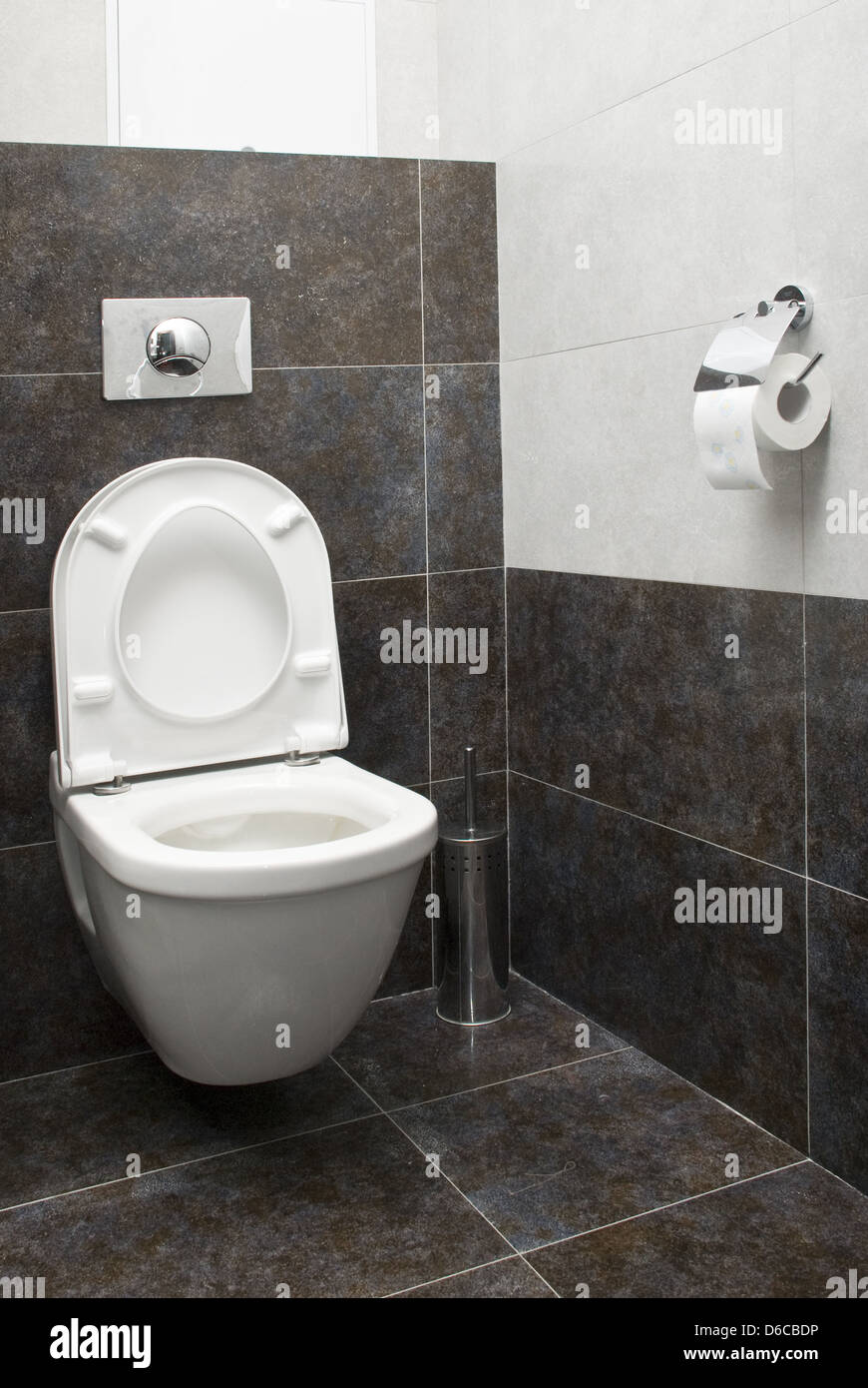 Toilet in home Stock Photo