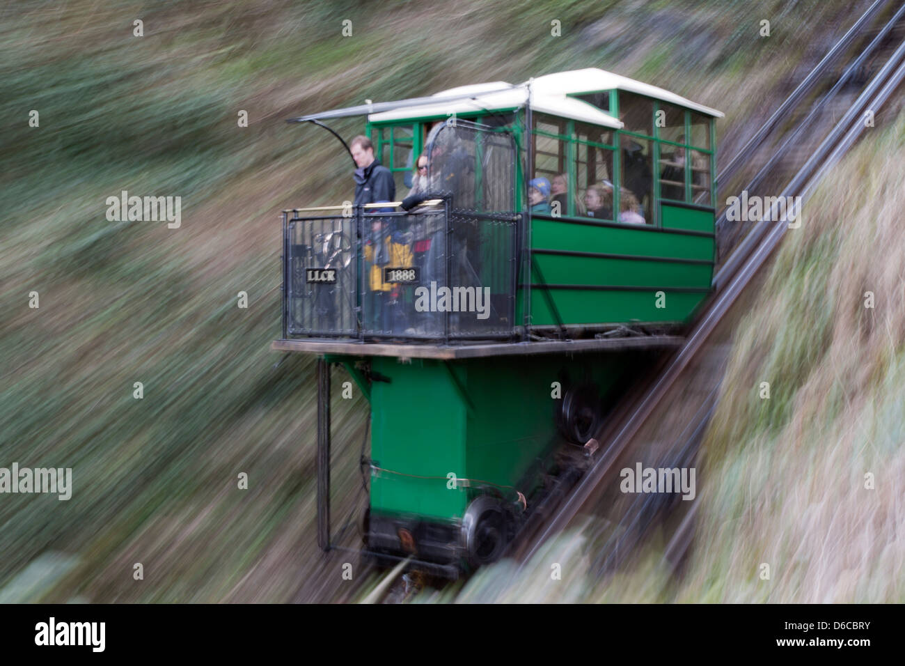 Lynmouth; Cliff Top Railway; Devon; UK Stock Photo