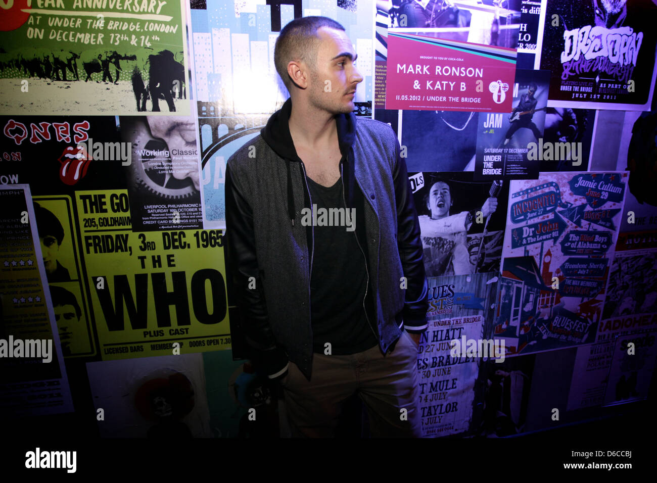 Portrait of musician, singer and songwriter, Charlie Brown backs at ...