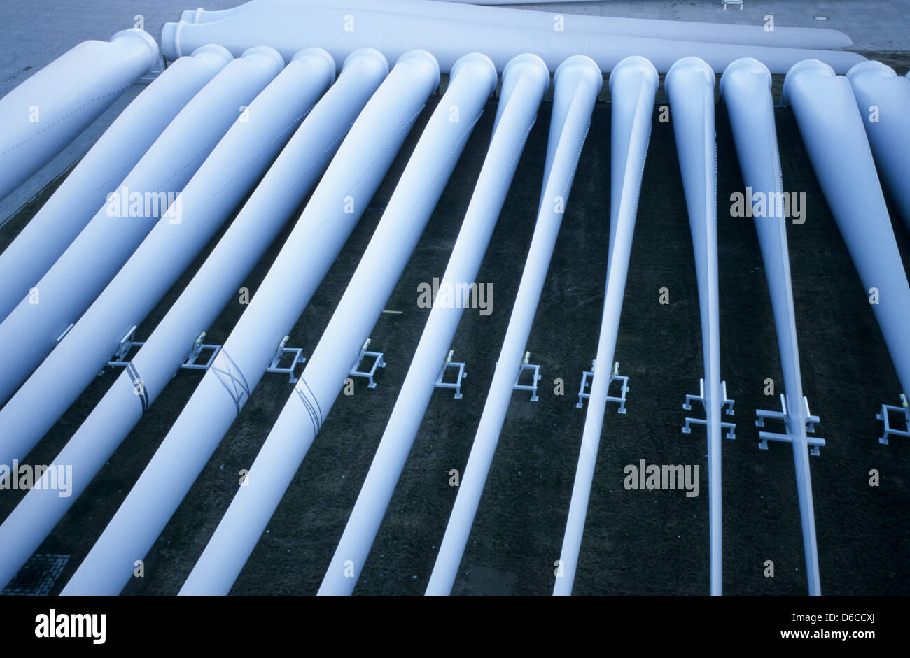Wind Rotorblades GERMANY Rotor blades for wind turbine at company Nordex in Rostock ...