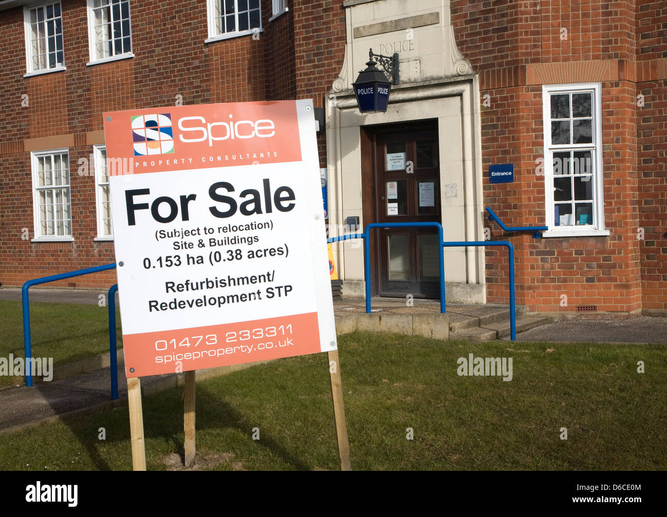 Police station for sale at Woodbridge, Suffolk, England Stock Photo Alamy