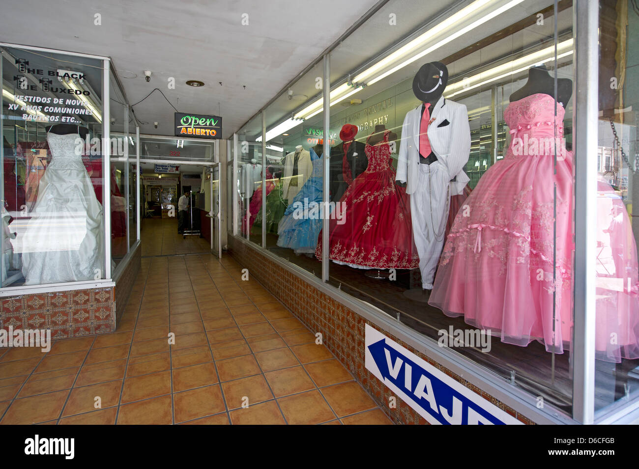 Bridal attire storefront in Los Angeles Stock Photo Alamy