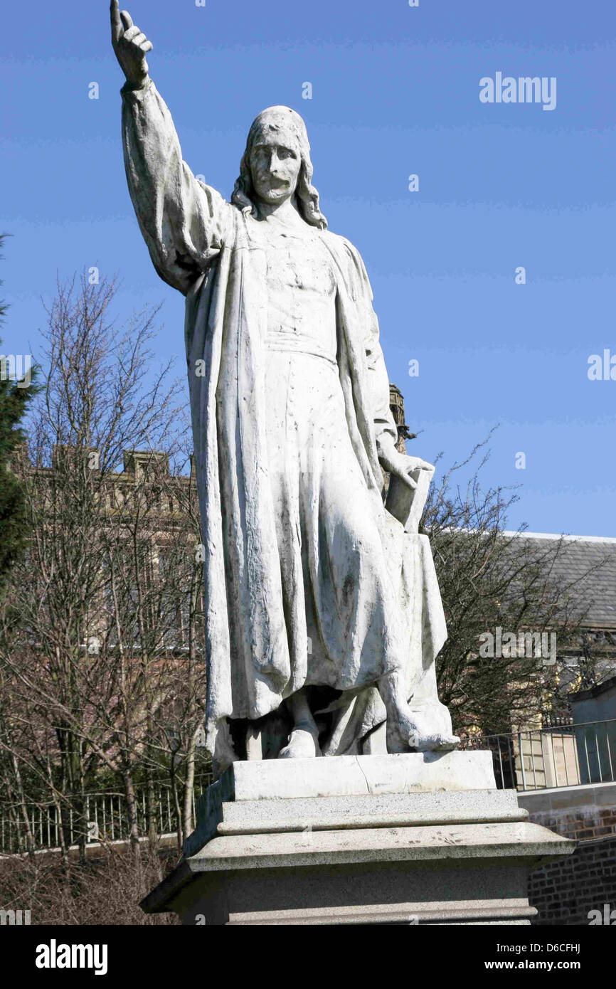 Reverend Richard Baxter statue Kidderminster Worcestershire England UK