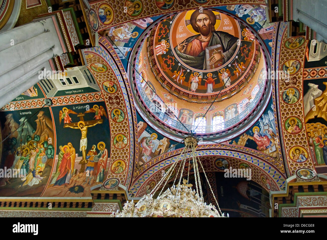 Heraklion, Iraklio, Crete, Greece. Orthodox Cathedral of Agios Minas