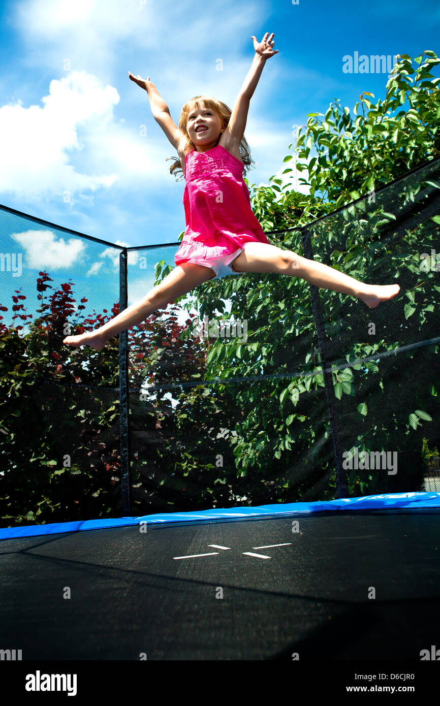 Jumping in the garden hi-res stock photography and images - Alamy