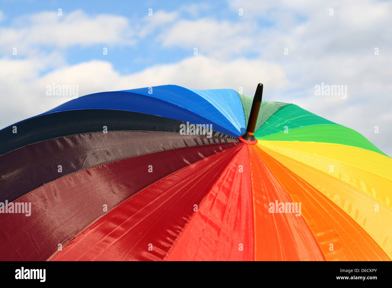 umbrella in blue sky waiting rain Stock Photo