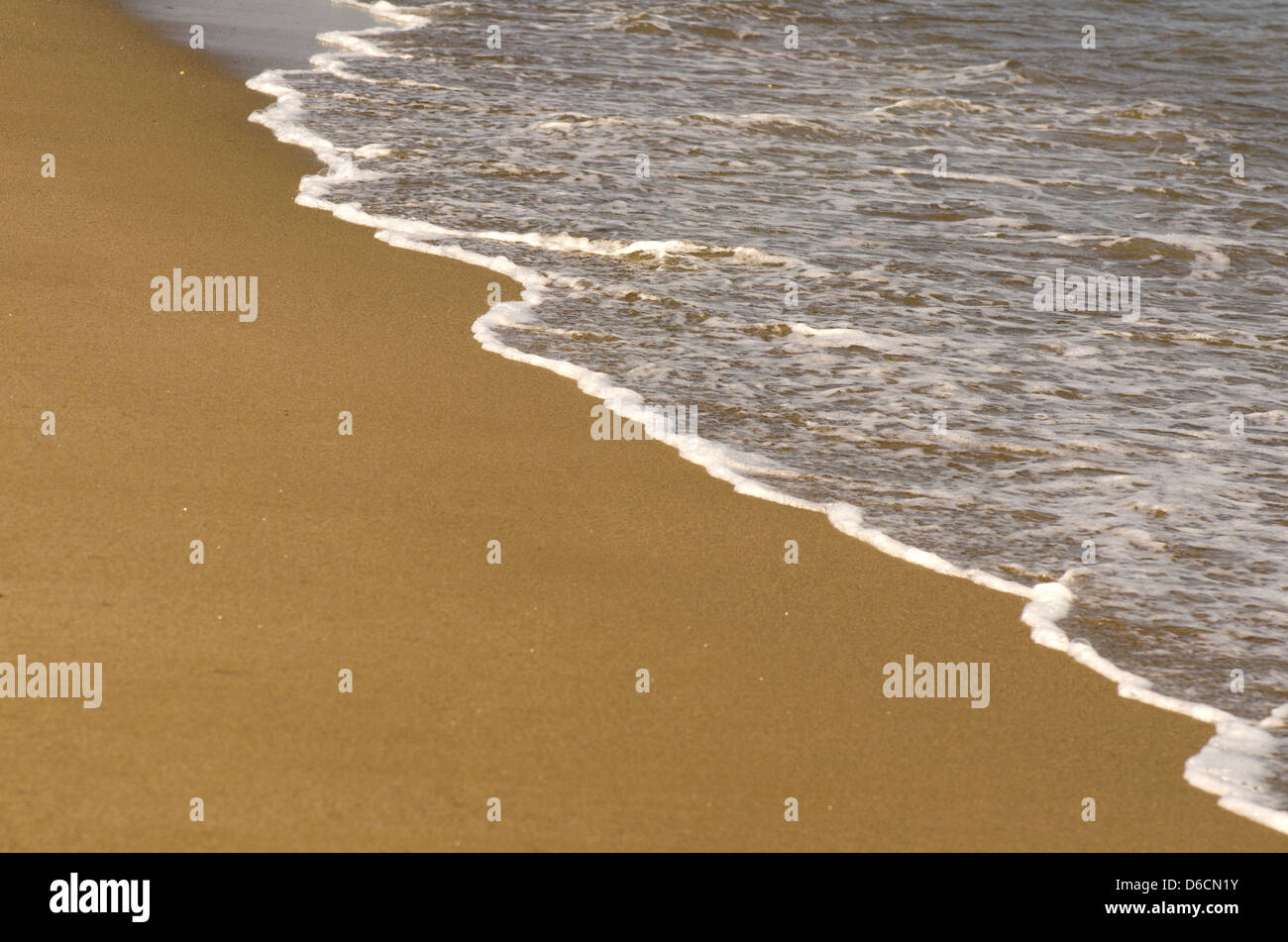Waves at the beach in southern Spain. Stock Photo