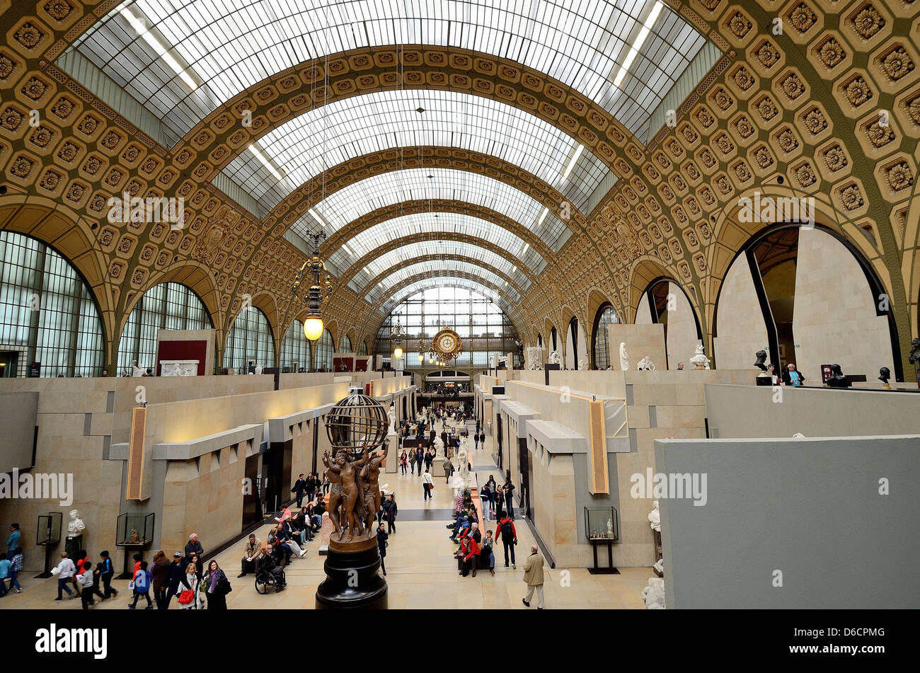Interior of The Musee d'Orsay Paris France Stock Photo