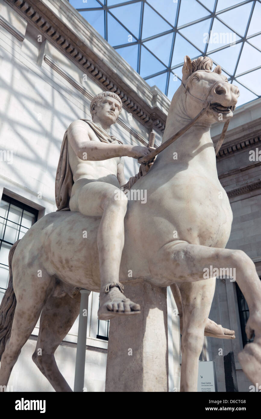 Roman Equestrian Statue The British Museum Stock Photo