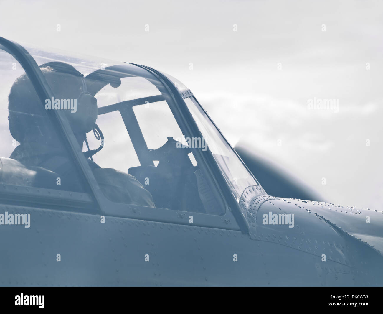 Business jet cockpit with captain hi-res stock photography and images ...