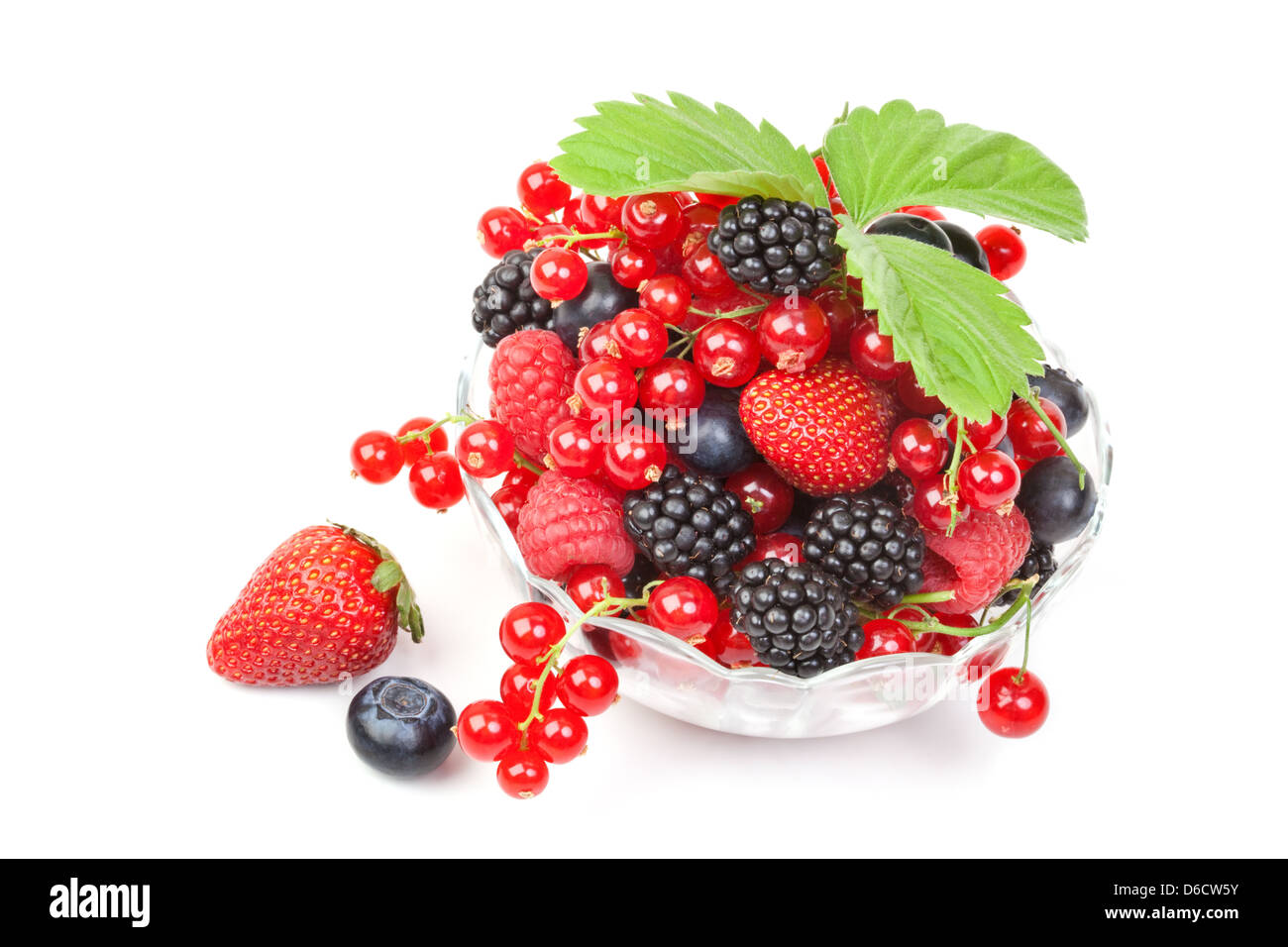 Berry the glass container Stock Photo Alamy
